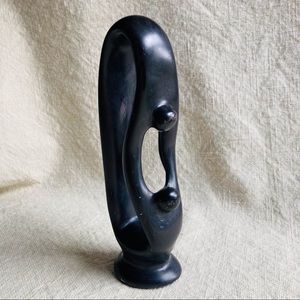 Handmade African Eternal Love Kisii Stone Sculpture Genuine Besmo Kenyan